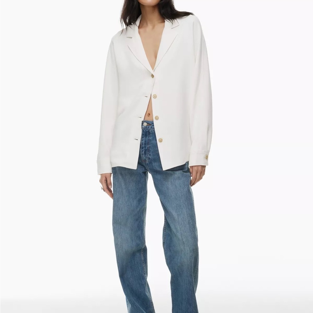 Aritzia White Button-Down Shirt